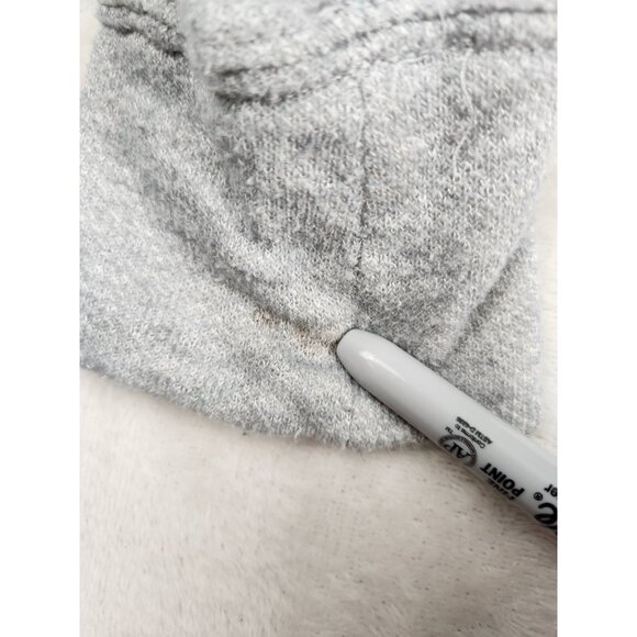 Silver Women's Denim Jacket With Hood Size Medium Trucker Strech - Picture 9 of 12